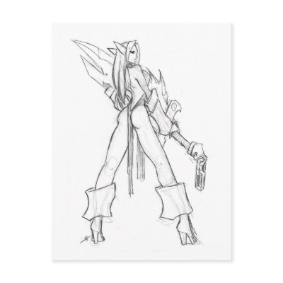 Elvish Blade Post Card by JollyJack