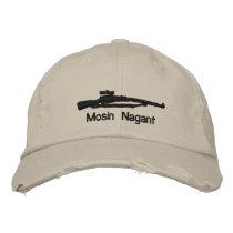 Emb. Mosin Nagant Adjustable Hat W/Soviet Star Embroidered Hats