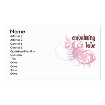 Embalming Babe Business Card