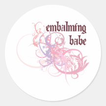 Embalming Babe Stickers