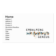 Embalming Genius Business Card