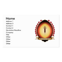 Embalming Mandorla Business Card Templates