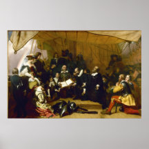 Embarkation of the Pilgrims by Robert W. Weir Posters