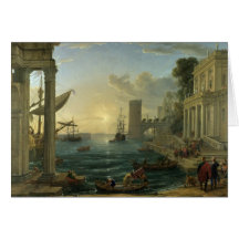 Embarkation of the Queen of Sheba - Claude Lorrain Cards