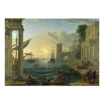 Embarkation of the Queen of Sheba - Claude Lorrain Personalised Announcement