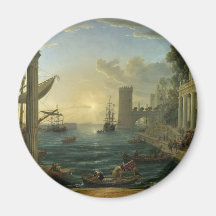 Embarkation of the Queen of Sheba - Claude Lorrain Magnets