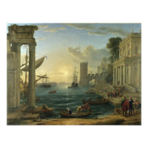 Embarkation of the Queen of Sheba - Claude Lorrain Photograph