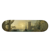 Embarkation of the Queen of Sheba - Claude Lorrain Custom Skate Board