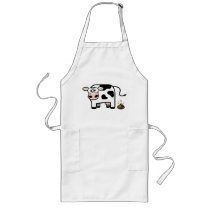 Embarrassed Pooping Cow Apron