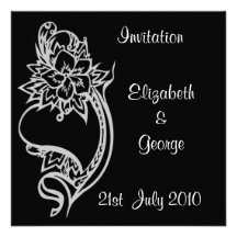 Embelished Heart Invitation