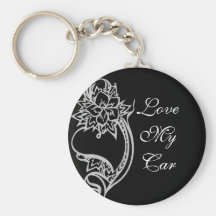Embelished Heart Key Chain