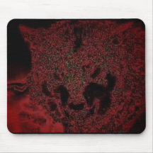 Ember wolf mouse pads