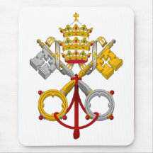 Emblem of the Vatican City Mousepads