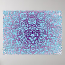 Embossed Damask Posters