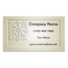 Embossed Floral 2 Business Card