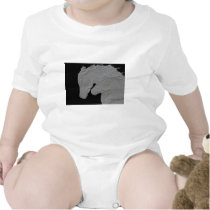 Embossed Horses Baby Creeper