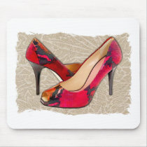 Embossed Leather Reptile Pumps Mouse Mats
