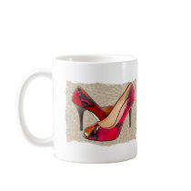 Embossed Leather Reptile Pumps Coffee Mug