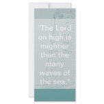 Embossed lighthouse by the sea customized rack card