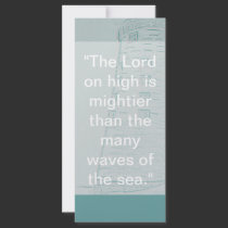 Embossed lighthouse by the sea rack cards