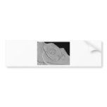 Embossed Look Silver Rose 3 Bumper Sticker