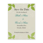 Embossed - Save the Date card postcards