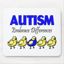 Embrace Autism (Ducks) Mouse Pad