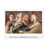 Embrace Mary And St.Elizabeth By Jacopo Pontormo postcards