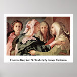 Embrace Mary And St.Elizabeth By Jacopo Pontormo posters