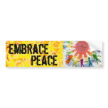 Embrace Peace Mixed Media Artwork bumper stickers