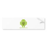 Embrace The Ecosystem (Bug Droid Brown Tree) Bumper Stickers