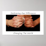 Embracing Our DIfferences Poster posters
