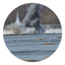 Embrey Dam Breach Round Sticker
