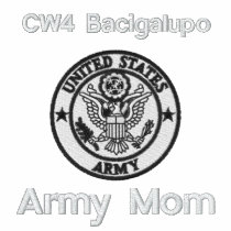 Embroidered Army Mum Emblem Polo