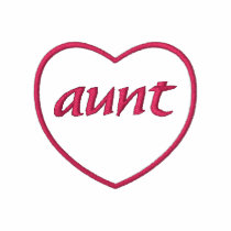 Embroidered Aunt Heart