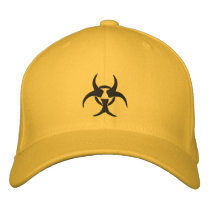 Embroidered Biohazard Symbol Hat