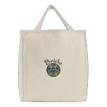 Embroidered Bride's Tote Bag With Dragonfly embroidered bags