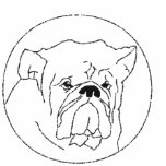 Embroidered Bulldog Polo Shirt embroidered shirts