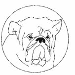 Embroidered Bulldog Women Polo Shirt embroidered shirts