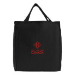 Embroidered CANADA Monogram Tote Bag SOuvenir embroidered bags