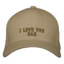 Embroidered Cap - I Love You  Dad embroidered hats