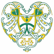 Embroidered Celtic Heart Tees