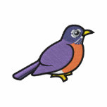 Embroidered cute American Robin Hoodies