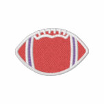 Embroidered Football RED embroidered shirts