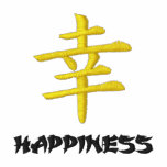 Embroidered Kanji Symbol - Happiness embroidered shirts