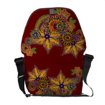 Embroidered like Design Courier Bag