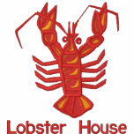 Embroidered Lobster with Custom Text embroidered shirts