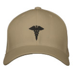 Embroidered Medical Caduceus embroidered hats