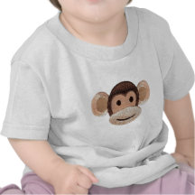 Embroidered Monkey Head T Shirts