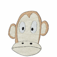 Embroidered Monkey Women T-Shirt